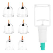 Kit Copo Ventosa Profissional Vacuoterapia 6 Peças Foto mini 2