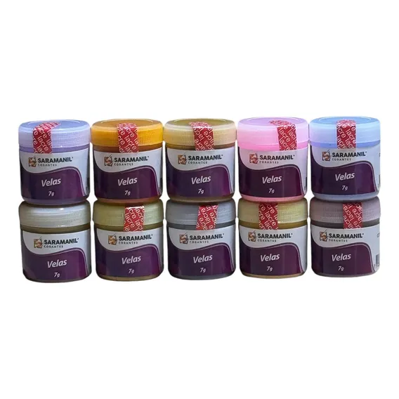 Kit Corante Para Fabricação De Velas Artesanais Com 10 Cores Foto 1
