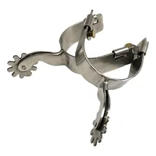 Kit Correia Quarto De Milha Luxo Esteirada + Espora Qm Inox Foto mini 4