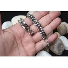 Kit Corrente + Pulseira Grumet Aço Inox Não Fica Preta 24 Foto mini 2