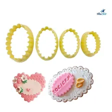 Kit Cortador 408270 Oval Babado P Com 4 Peças Cor Amarelo Foto mini 3