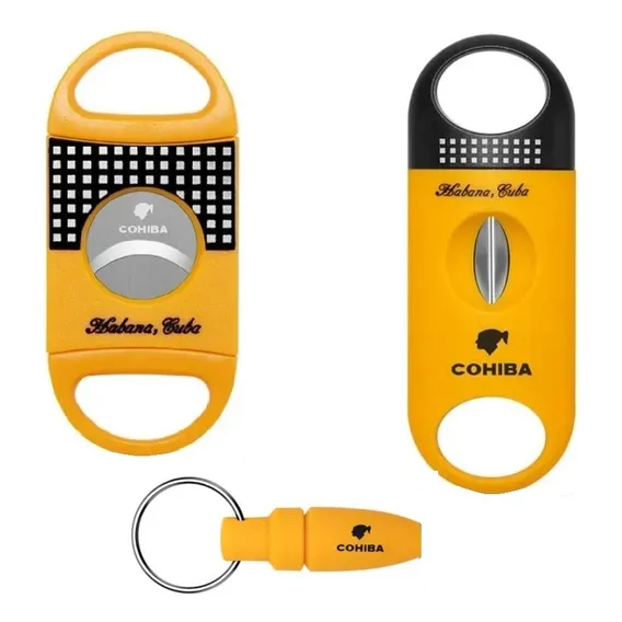 Kit Cortador De Charuto Lãmina Dupla Cortador Em V E Furador Foto 1