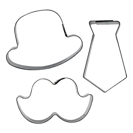 Kit Cortador Pai 1g Bigode/gravata/chapéu - Ref. 421 Foto 1