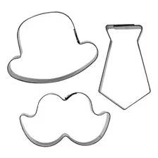 Kit Cortador Pai 1m Bigode/gravata/chapéu RR Cortadores Foto mini 1
