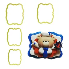 Kit Cortadores Oval 8 Pçs E Oval Babado 4 Pçs Blue Star Foto mini 1