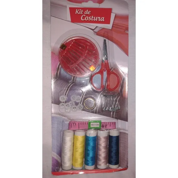 Kit Costura / Reparo Rápido Linhas Agulhas Dedal Foto 1