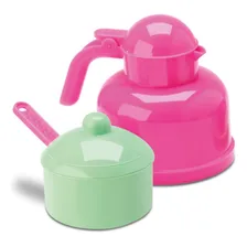 Kit Cozinha Infantil Chá Silmar Brinquedos Meninas 6 Peças Foto mini 3