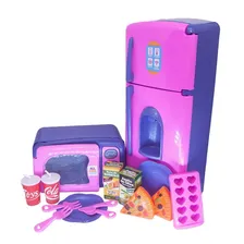Kit Cozinha Infantil Geladeira Batedeiracafeteira Fogão 28p Foto mini 2