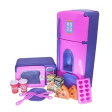 Kit Cozinha Infantil Geladeira Batedeiracafeteira Fogão 31pç Foto mini 2