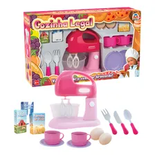 Kit Cozinha Legal Brinquedo Rosa Com Batedeira Infantil Foto mini 1