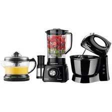 Kit Cozinha Mondial Liquidificador Batedeira E Espremedor Cor Preto 110V Foto mini 1