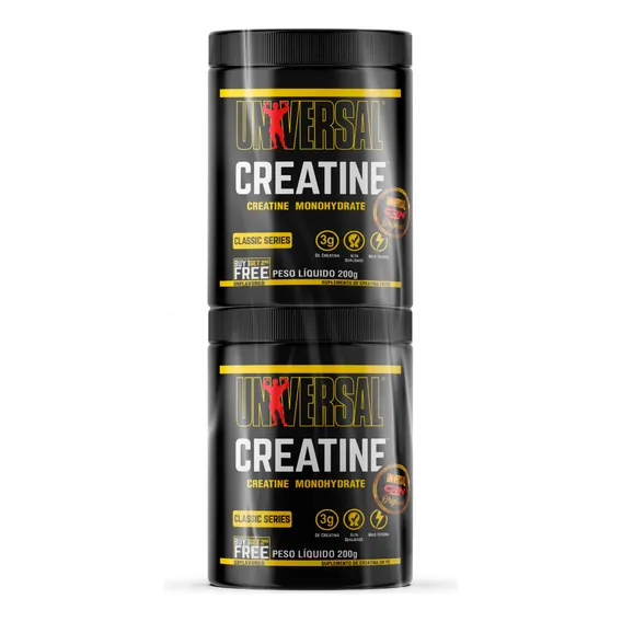 Kit Creatina Universal 200g + 200g Universal Nutrition Sabor Sem Sabor Foto 1