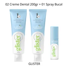 Kit Creme Dental Glister 200gr + Spray Bucal Glister Amway Foto  mini 1