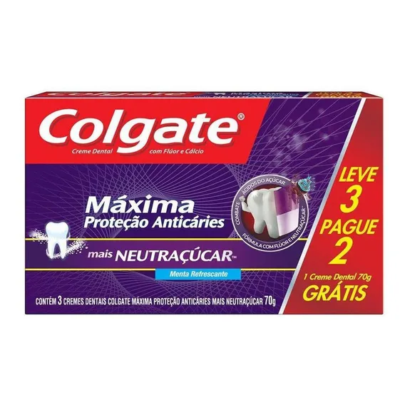 Kit creme dental neutraçucar Colgate 70g Foto 1