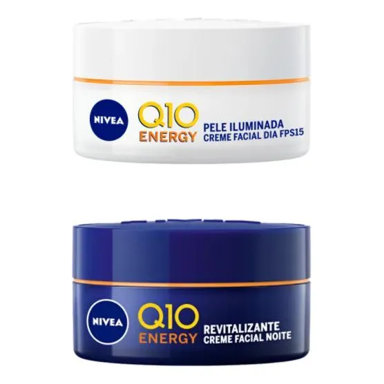 Kit Creme Facial Nivea Q10 Energy Noite E Antissinais Dia Foto 1