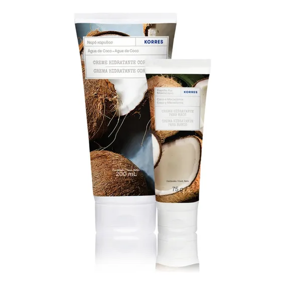 Kit Creme Hidratantes Korres Água De Coco Foto 1