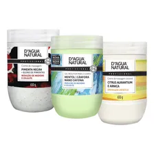Kit Creme Massagem 650g Citrus + Pimenta Negra + Gel Cafeína Foto mini 1