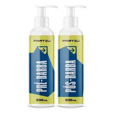 Kit Creme Pré Barba E Creme Pós Barba 500g Vivaz Partiu Foto  mini 1