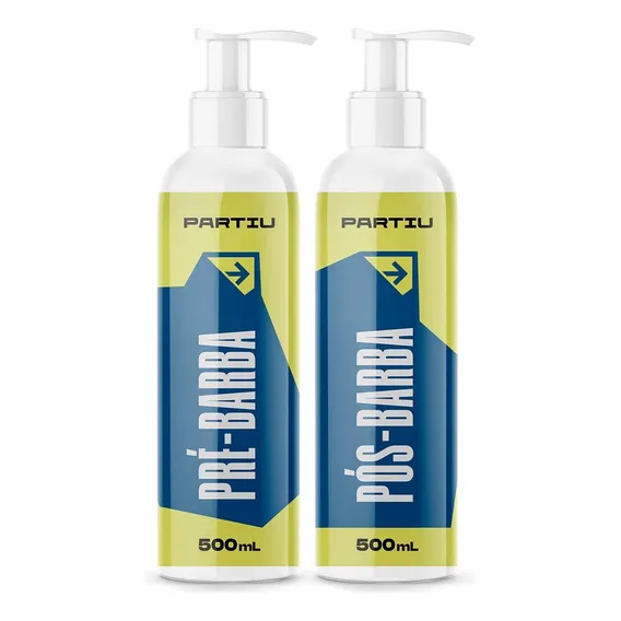 Kit Creme Pré Barba E Creme Pós Barba 500g Vivaz Partiu Foto 1