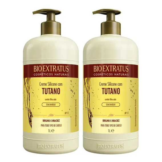 Kit Creme Silicone Com Tutano 2 Unidades 1 Lt Bio Extratus Foto 1