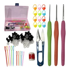 Kit Crochê Amigurumi Itens Mais Utilizados Contador Tesoura Foto  mini 1