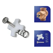 Kit Cruzeta, Mola E Parafuso Para Válvula Hydra Max 2550 Foto mini 2