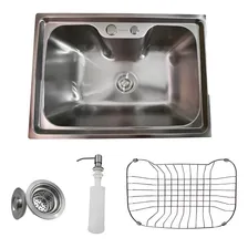 Kit Cuba Simples Cozinha Gourmet Com Acessórios Aço Inox Foto mini 4