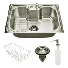 Kit Cuba Simples Cozinha Gourmet Com Acessórios Aço Inox Foto mini 1