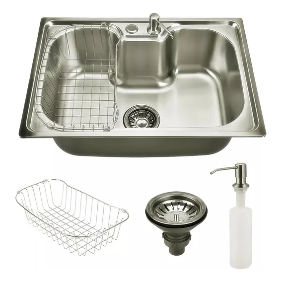 Kit Cuba Simples Cozinha Gourmet Com Acessórios Aço Inox Foto 1