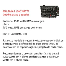 Kit Dclass P/ Ativação De Caixas Multivias 1500 Watts Rms Foto mini 4