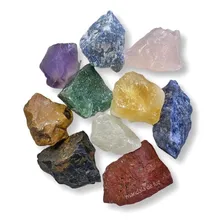 Kit De 10 Pedras Brutas Mistas Cristais Selecionados Foto mini 1