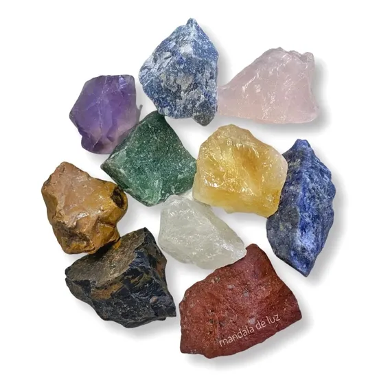 Kit De 10 Pedras Brutas Mistas Cristais Selecionados Foto 1