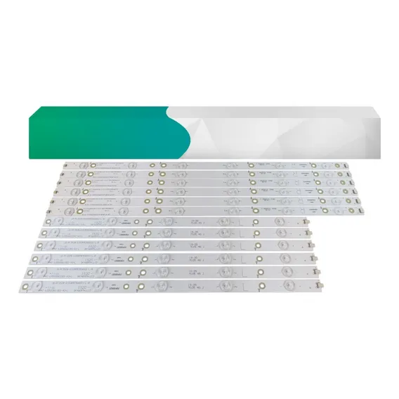 Kit De 12 Barras Led Tv Aoc Le50d1452 Nova Foto 1