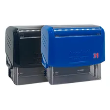 Kit De 2 Carimbos Trodat 3911 (com Personalização) Tinta Preto Foto mini 1