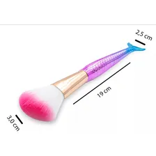 Kit de 4 pincéis para maquiagem Beauty Accessories Pincel Sereia Pincel Sereia azul-celeste/violeta Foto mini 3