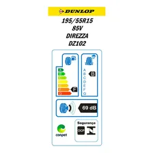 Kit De 4 Pneus Dunlop 195/55r15 85v Direzza Dz102 Foto mini 2