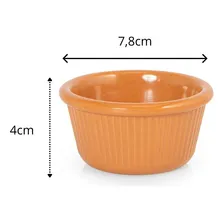 Kit De 5 Ramekins Molho 120ml Terracota Melamina Gourmet Mix Foto mini 2