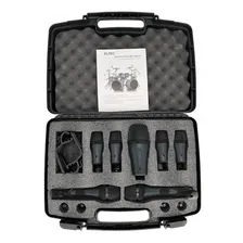 Kit De 7 Microfones Para Bateria Eltec Dma7 Pro + Estojo Top Cor Preto Foto  mini 1