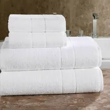 Kit de 8 toalhas banho Teka M么naco para 4 perfis faciais hotelaria branco Foto mini 2