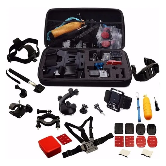 Kit De Acessorios Grande - Gopro Sjcam Xiaomi Eken Foto 1