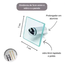 Kit De Acessórios P/ Banheiro 3 Pçs Em Vidro Incolor D600 Foto mini 3