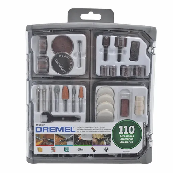 Kit De Acessorios Uso Geral 709 Com 110 Peças Dremel Foto 1