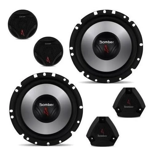 Kit De Alto Falantes 2 Vias Bomber 2 Two Way 6 Pol 120w Rms Foto 1