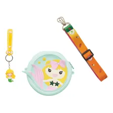 Kit De Beleza Infantil Bolsinha Redonda Sereia Fenix Foto mini 4