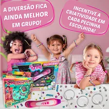 Kit De Beleza Infantil Criança Miçangas Berloque Pulseira Foto mini  2