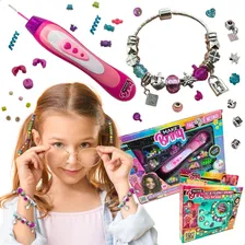 Kit De Beleza Infantil Criança Miçangas Berloque Pulseira Foto  mini 1
