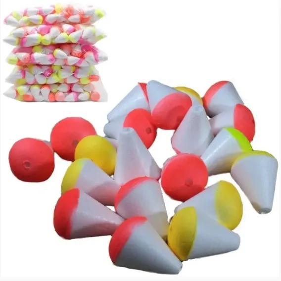 Kit De Boia De Isopor Pequena - Pesca Tilápia Lambari Acará Foto 1