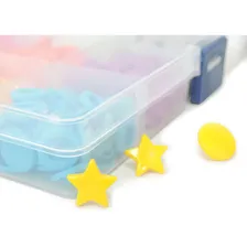 Kit De Botões Pressão Estrela Coloridos Tic Tac 150 Botões Foto mini  2