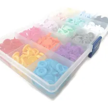Kit De Botões Pressão Estrela Coloridos Tic Tac 150 Botões Foto mini  3