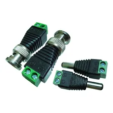 Kit De Conectores Para Câmeras De Segurança 10 Borne + 10 P4 Foto mini 2